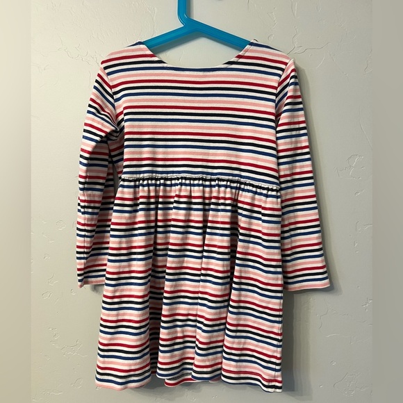 Hanna Andersson Girls’ Striped Cotton Play Dress with Buttons - Picture 2 of 3